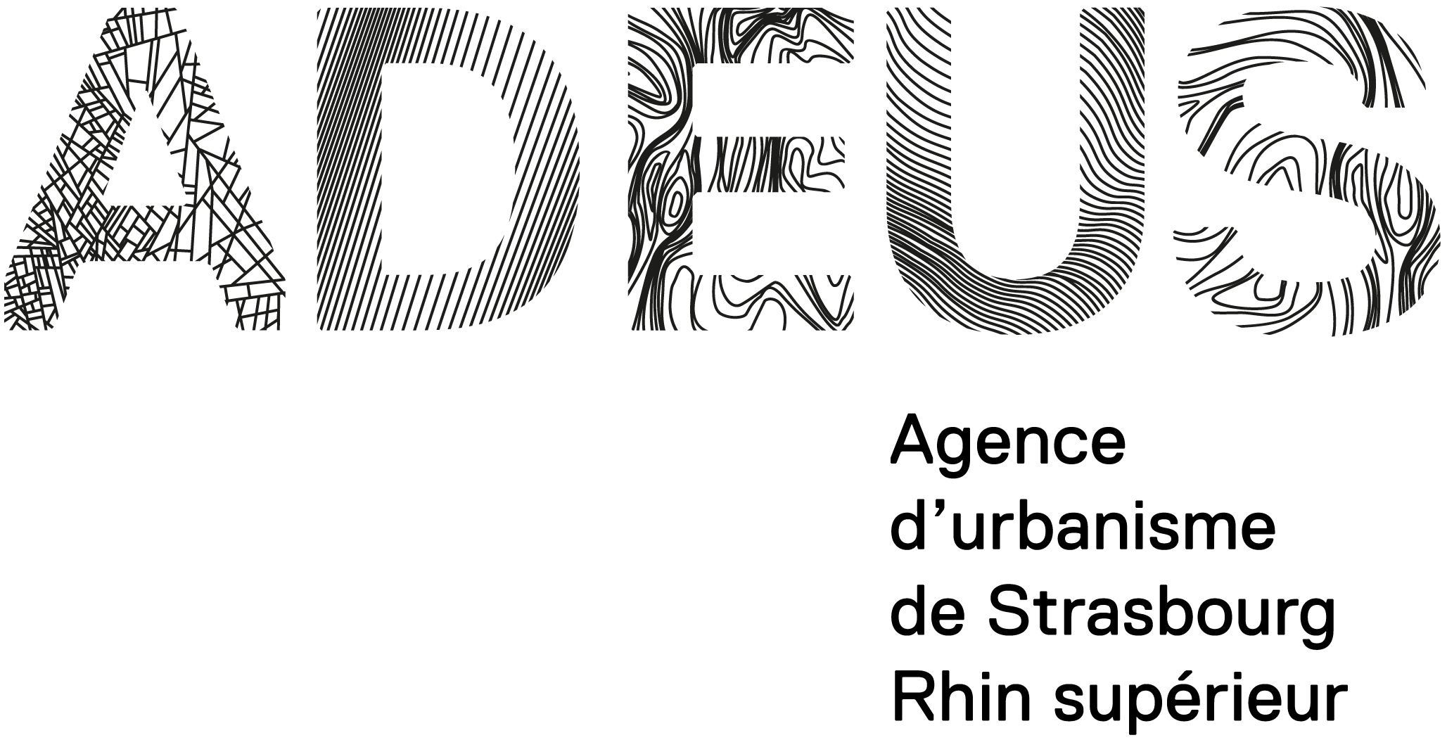 Logo Adeus, agence d'urbanisme de Strasbourg Rhin supérieur