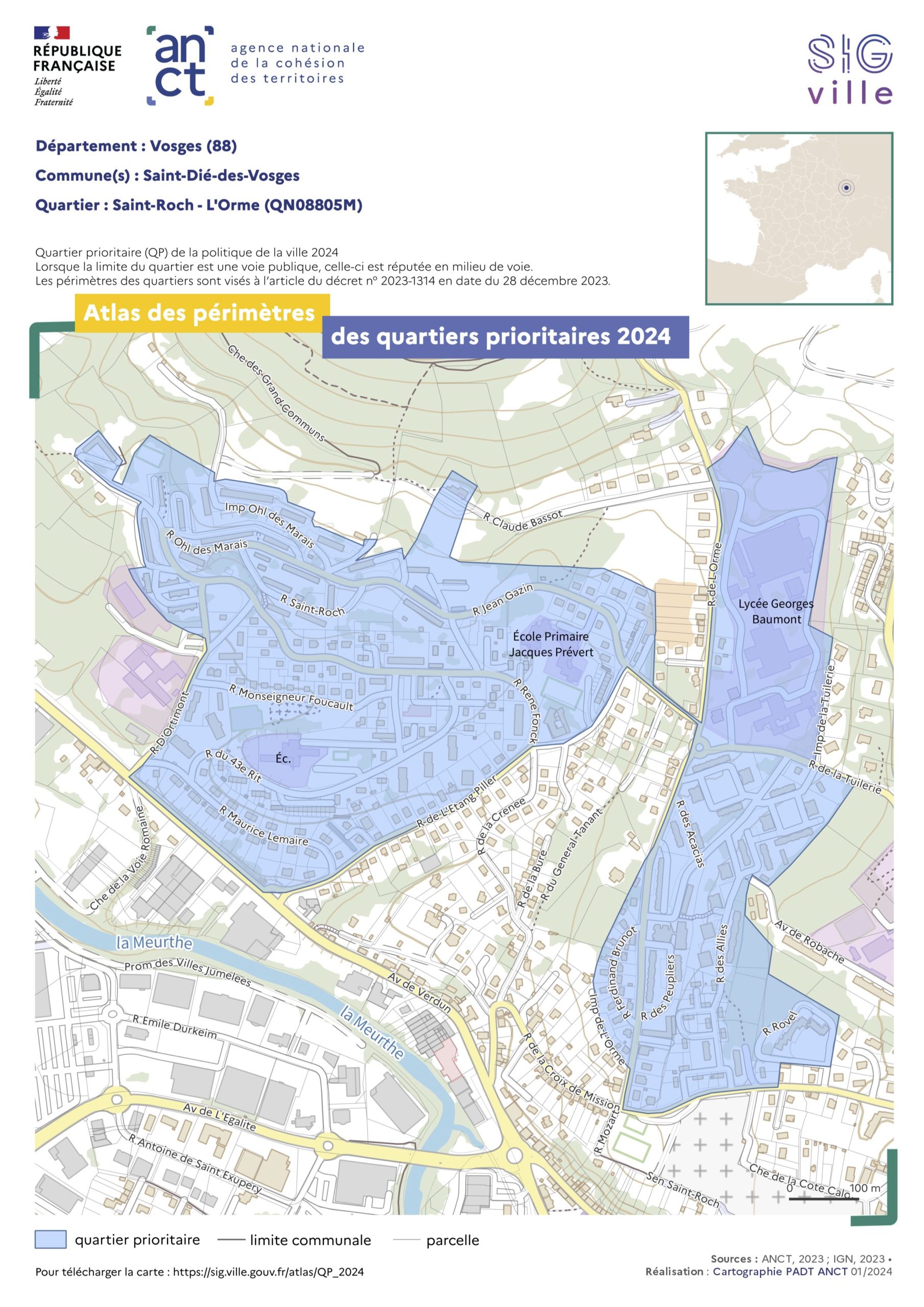 Cartographie Saint-Roch - L'Orme