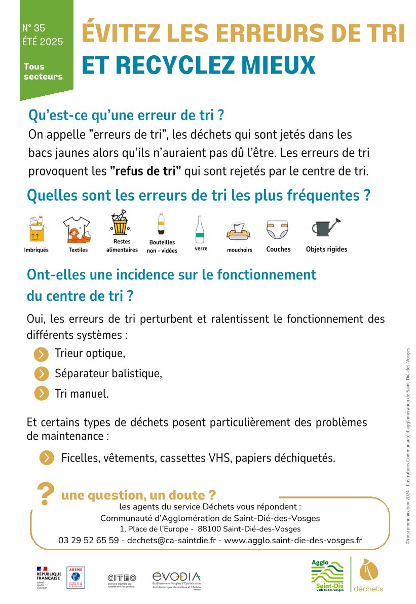 évitez les erreurs de tri et recyclez mieux