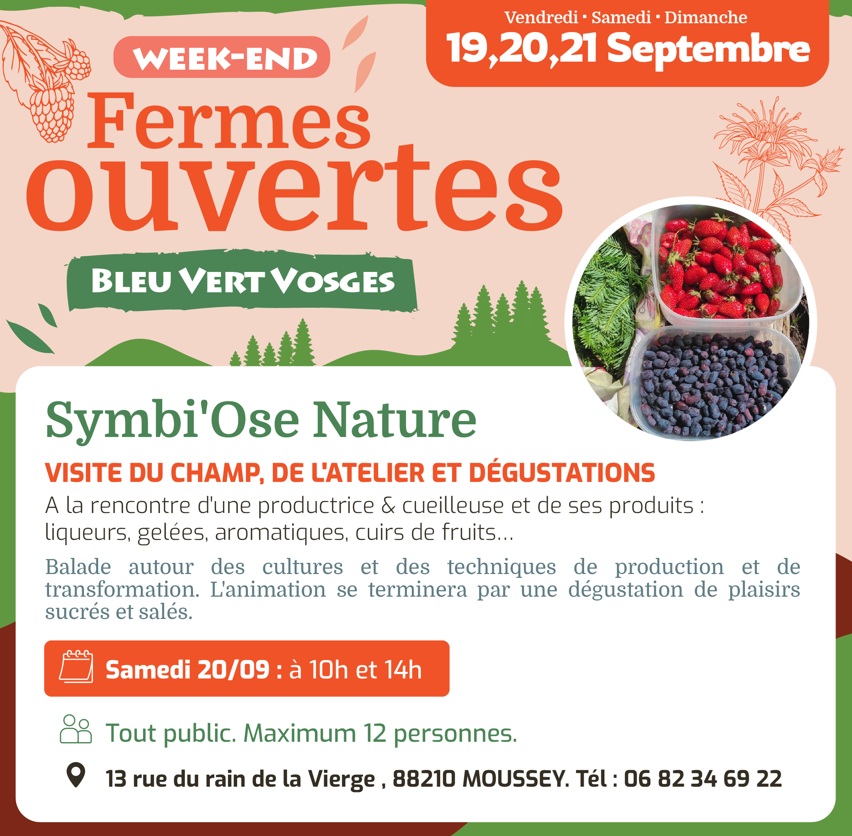 Week-end Fermes ouvertes Bleu Vert Vosges