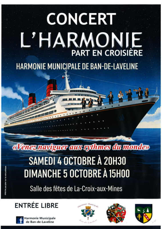 Concert l'Harmonie part en croisière