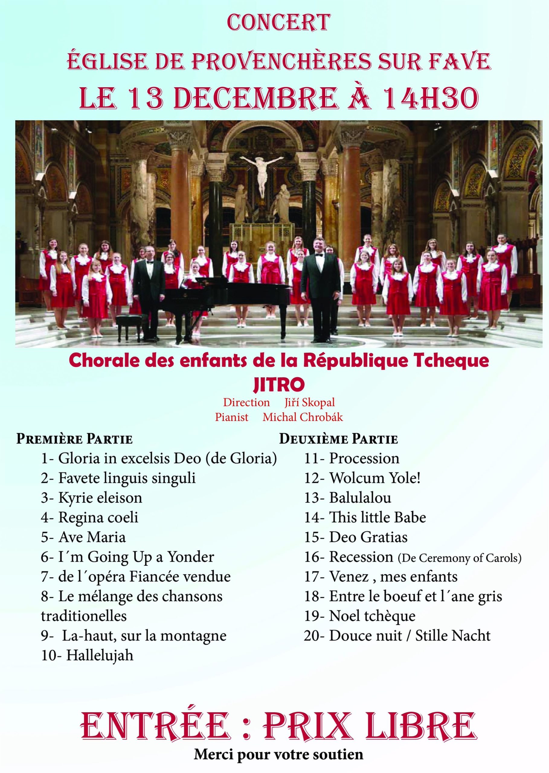 Concert : chorale des enfants de la République Tchèque