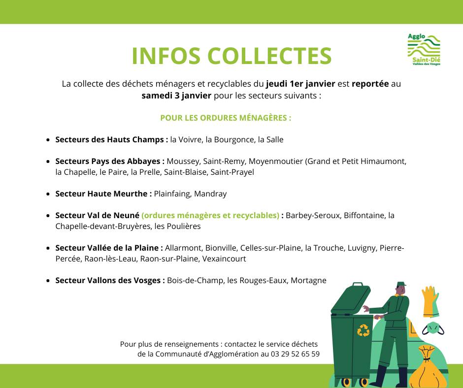 infos collectes des déchets