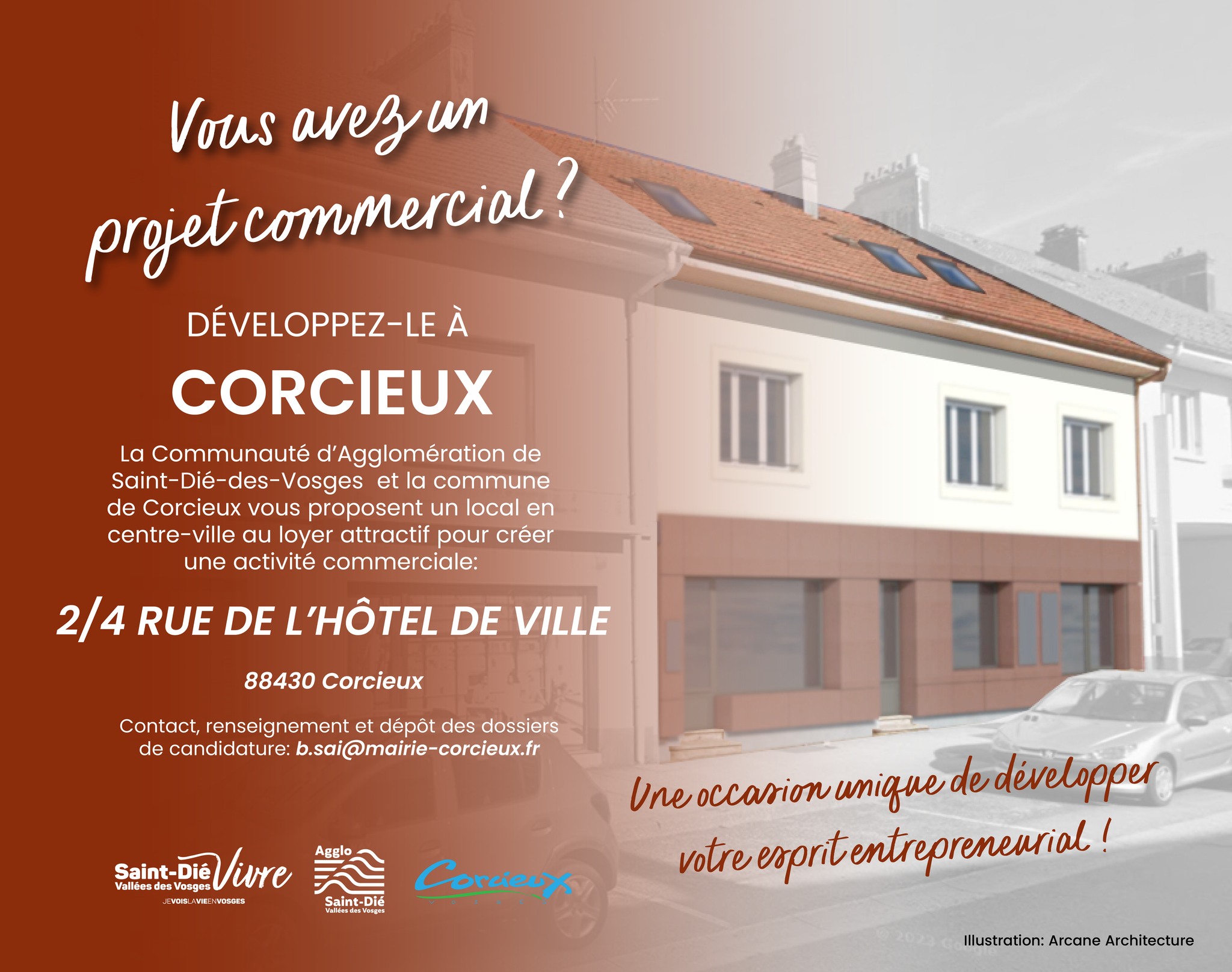 Un local à louer à Corcieux