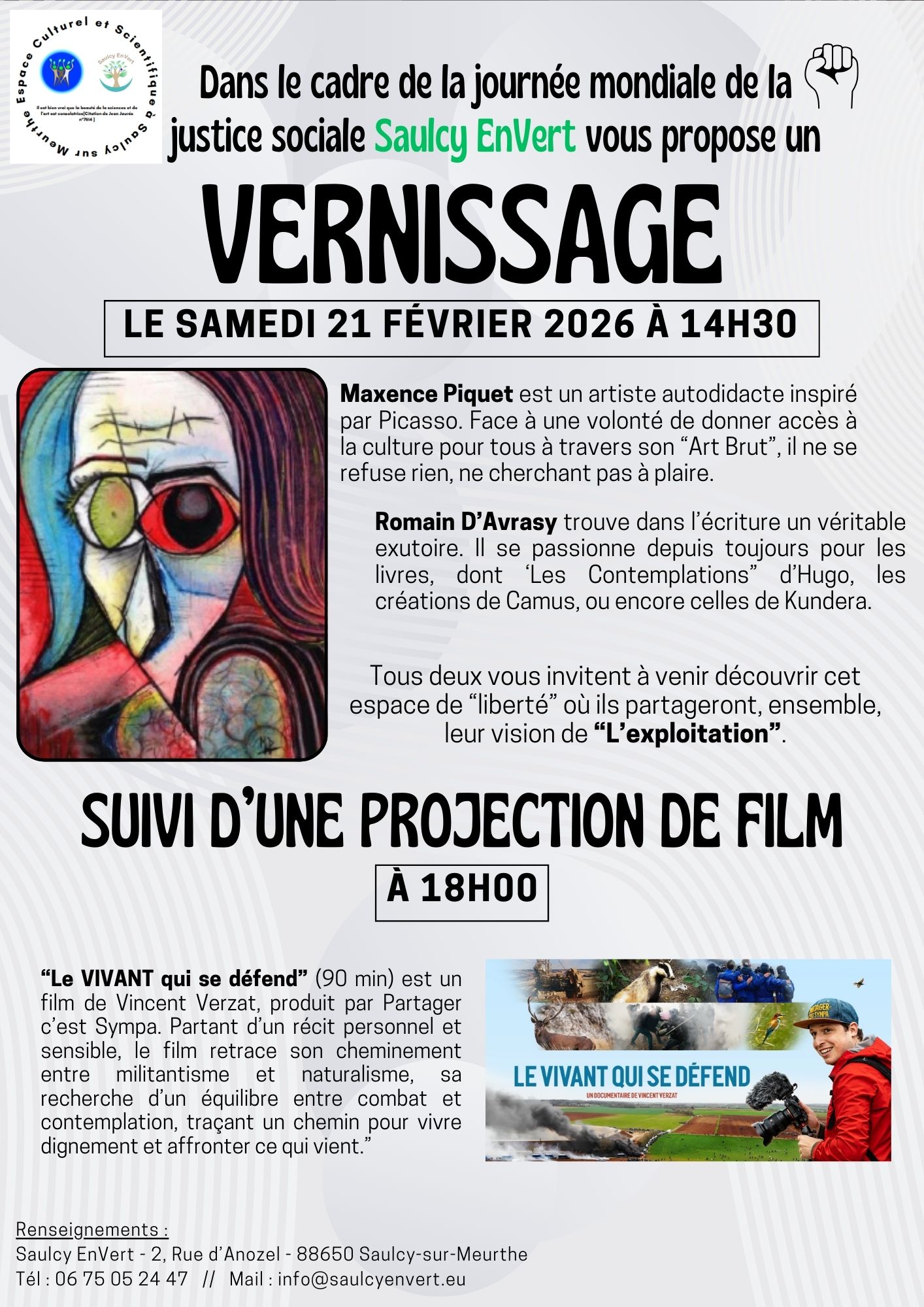 Exposition : Journée mondiale de la justice sociale