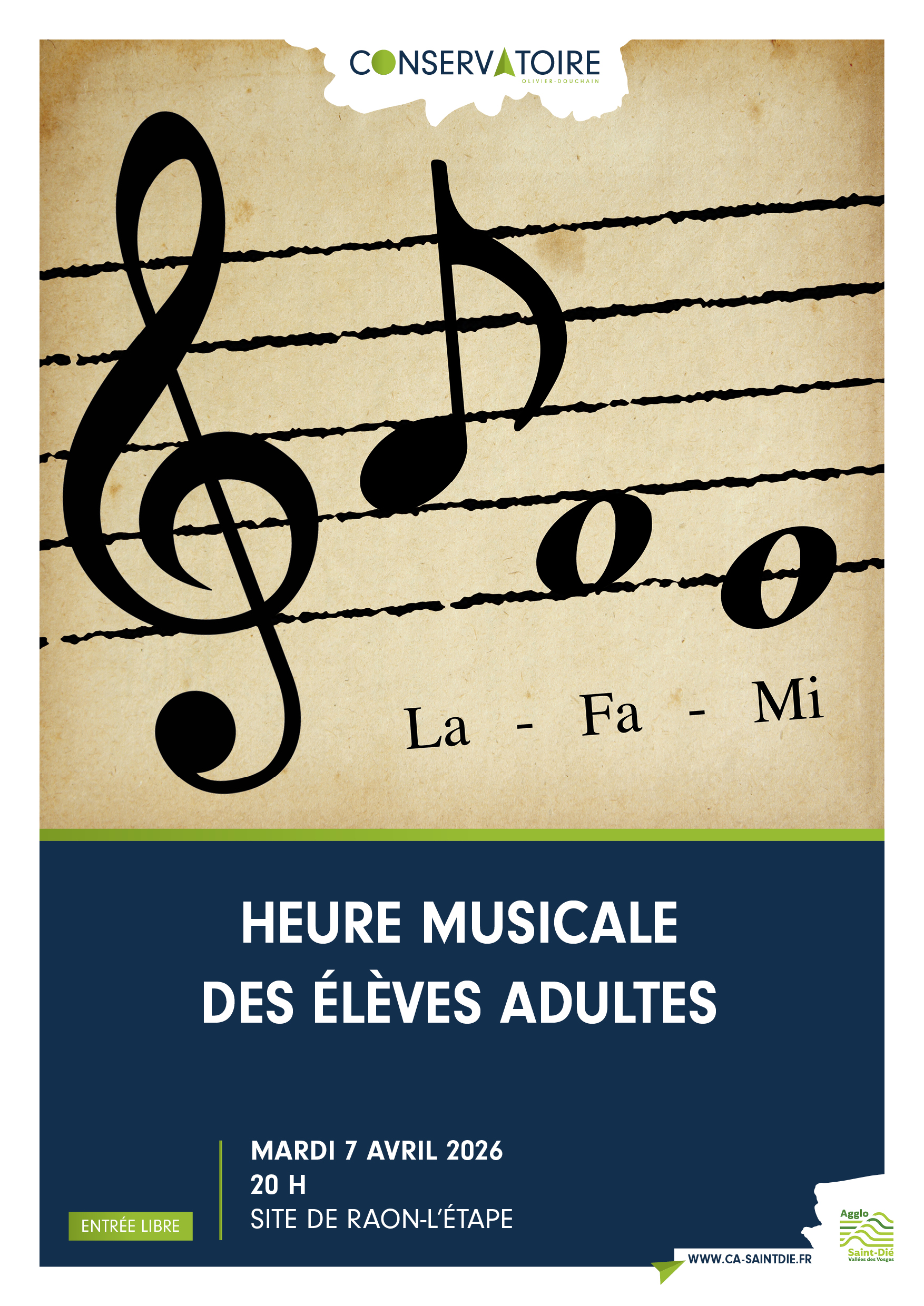 Concert adultes par les élèves du Conservatoire