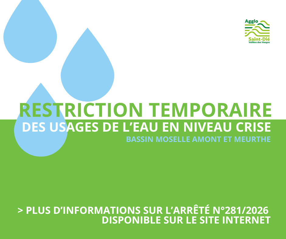restriction eau agglo 2026