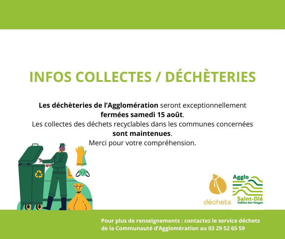 infos collectes 15 aout 2026