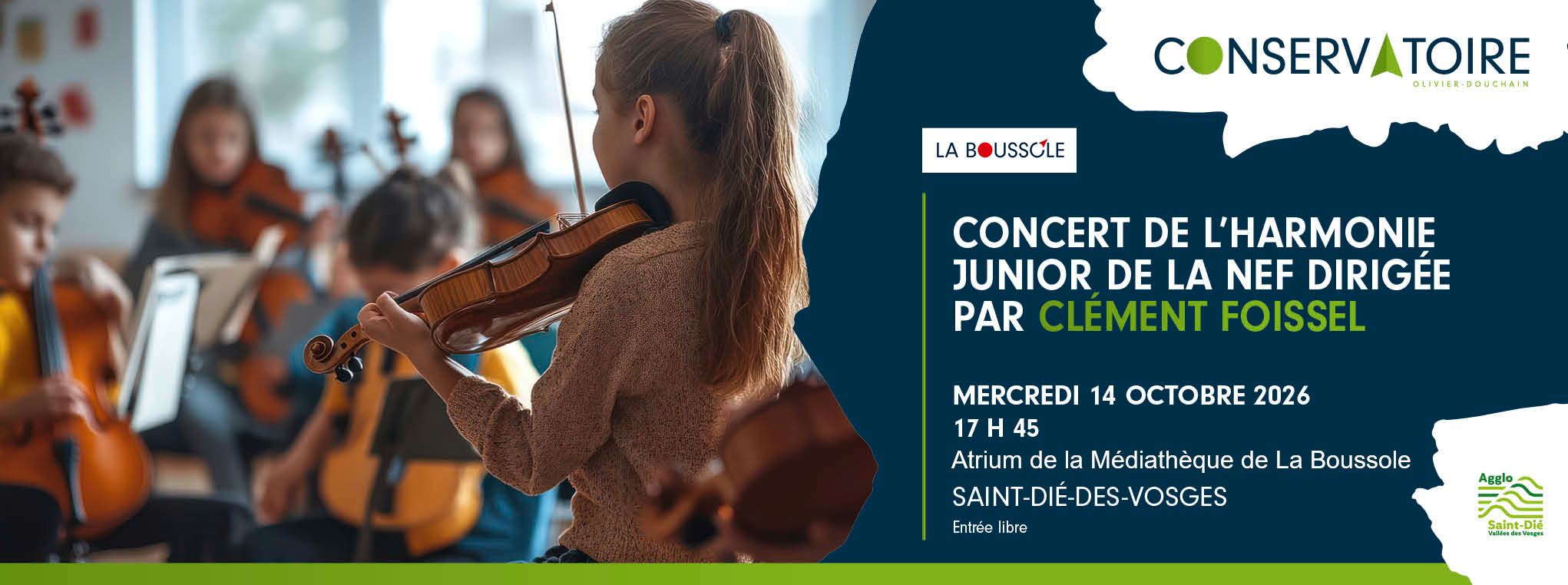 Concert de l'Harmonie Junior de la Nef dirigée par Clément Foissel